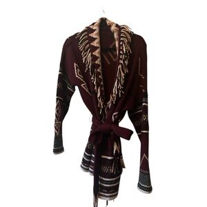 360 Cashmere Burgundy Knit Sweater
